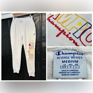 Champion Reverse Weave Sweatpants Womens Medium Joggers Retro Streetwear Y2K‎